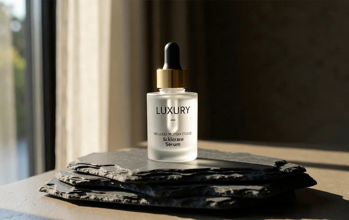 ActiveForm Radiance Serum on a stone surface